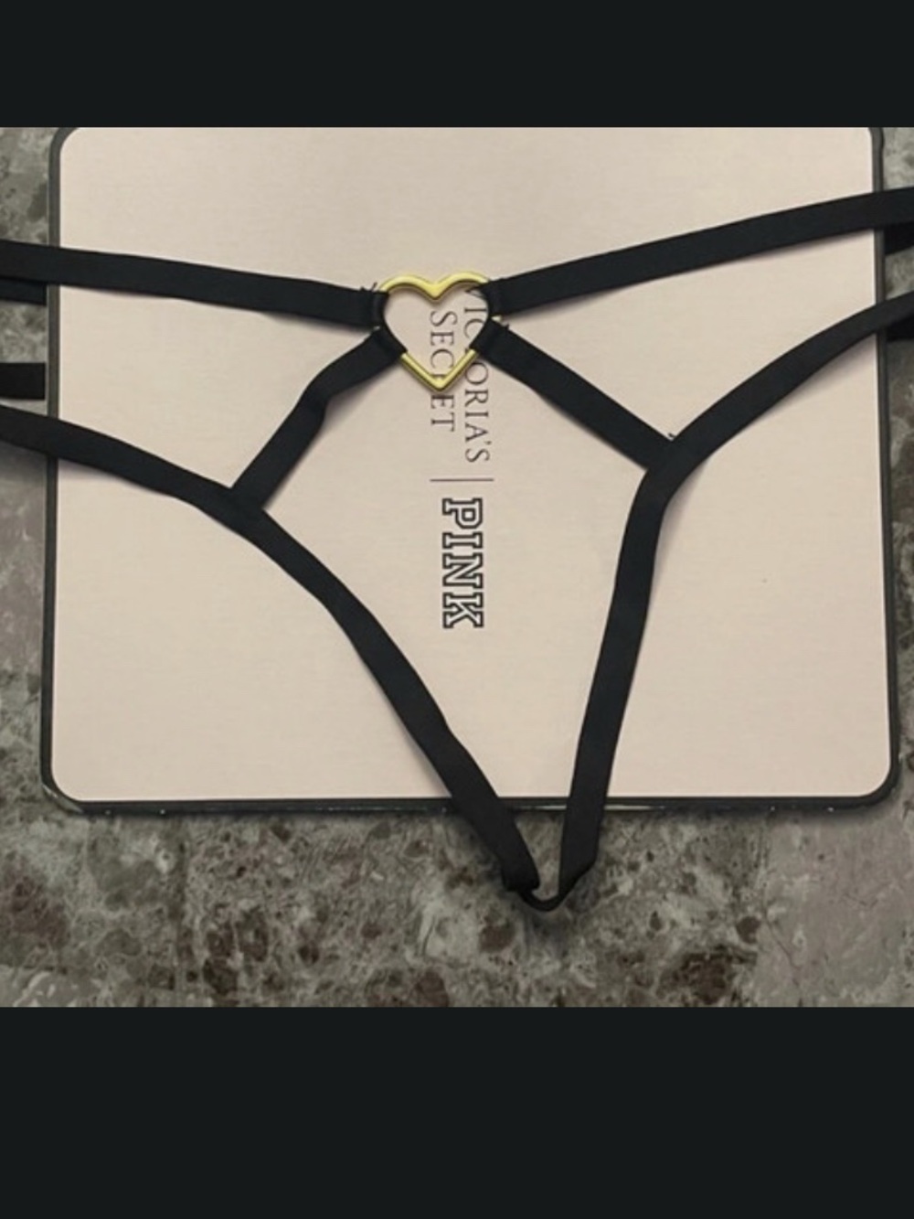 Crotchless Heartware Strappy V-String Panty